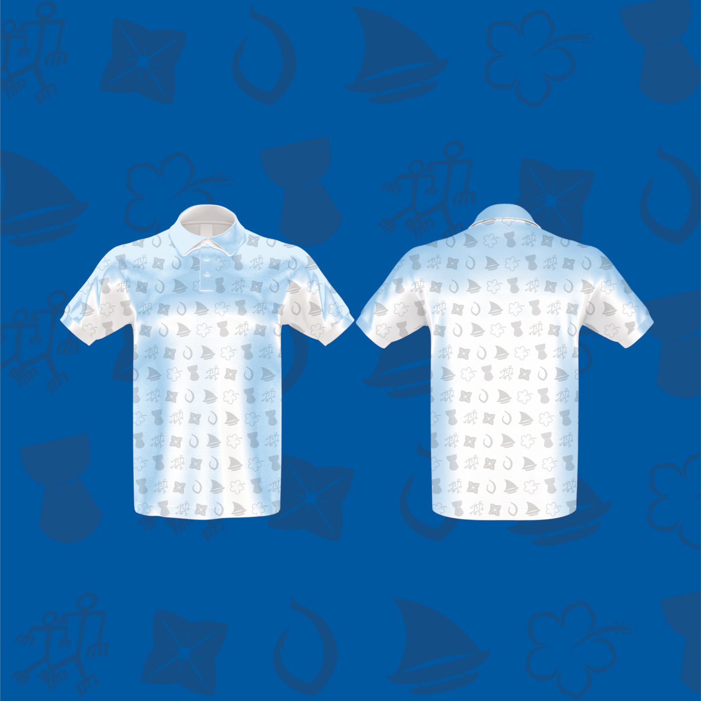 Show Your Island Pride: Guam Football Association Cultural Polo Shirt White